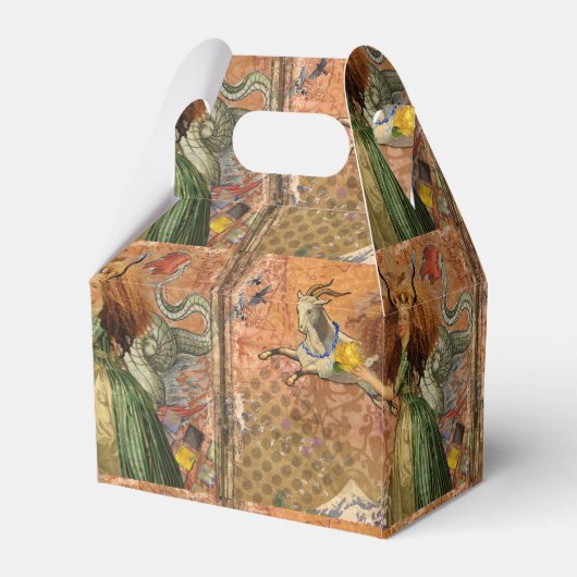 山羊座女性ヤギお洒落おもしろい フェイバーボックス (裏面サイド)