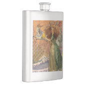 山羊座女性ヤギお洒落おもしろい フラスク (右)