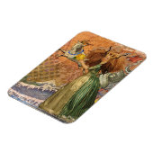 山羊座女性ヤギお洒落おもしろい マグネット (左側)