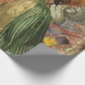 山羊座女性ヤギお洒落おもしろい ラッピングペーパー (角)