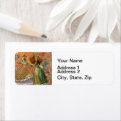 山羊座女性ヤギお洒落おもしろい ラベル (インサイチュ)