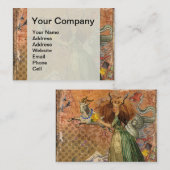 山羊座女性ヤギお洒落おもしろい 名刺 (正面/裏面)