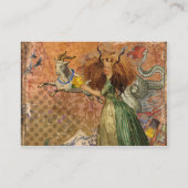 山羊座女性ヤギお洒落おもしろい 名刺 (裏面)