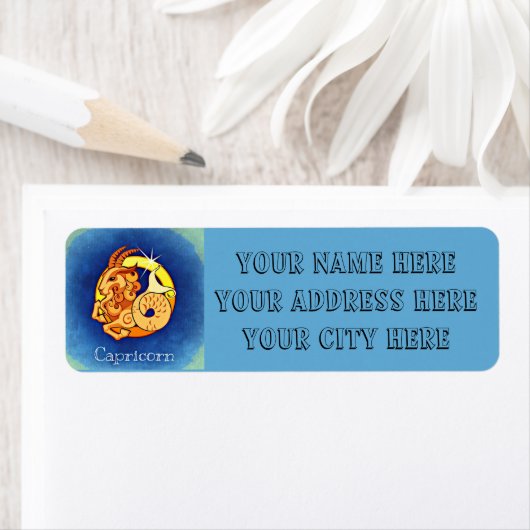 山羊座差出人住所 ラベル (インサイチュ)