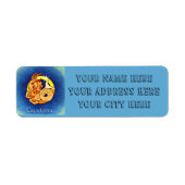 山羊座差出人住所 ラベル (正面)