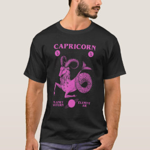 山羊座惑星サターン要素空気1 Tシャツ