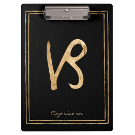 山羊座打刻金ゴールド様式占星術 クリップボード