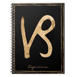 山羊座打刻金ゴールド様式占星術 ノートブック