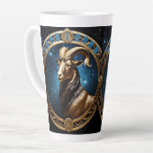 山羊座星占い徴候 カフェラテマグ (左アングル)