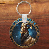 山羊座星占い徴候 キーホルダー (正面)