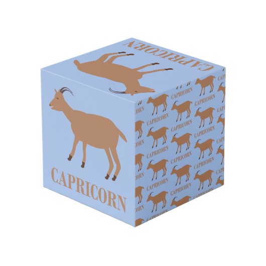 山羊座星印ヤギの写真アップロード フォトキューブ (裏面アングル)