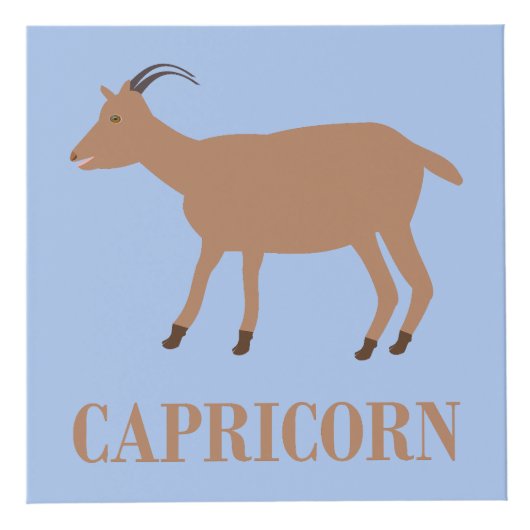 山羊座星印ヤギの写真アップロード フォトキューブ (正面)