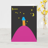 山羊座星印誕生日カード カード (黄色い花)