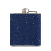 山羊座星座と星付き〔占星術の〕十二宮図サイン フラスク (裏面)