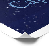 山羊座星座と星付き〔占星術の〕十二宮図サイン ポスター (角)