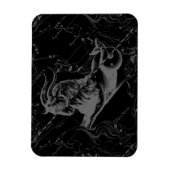 山羊座星座ヘベリアス1690オンブラック マグネット (縦)