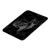 山羊座星座ヘベリアス1690オンブラック マグネット (左側)