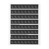 山羊座星座ヘベリアス1690オンブラック ラップアラウンドラベル (シート)