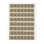 山羊座星座ヘベリアス1690上のタウペ ラップアラウンドラベル (シート)