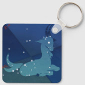 山羊座星座、ヴィンテージ〔占星術の〕十二宮図、占星術 キーホルダー (裏面)