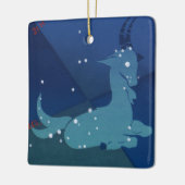 山羊座星座、ヴィンテージ〔占星術の〕十二宮図、占星術 セラミックオーナメント (左)