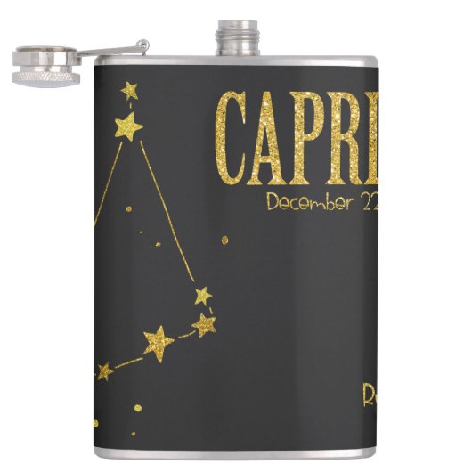 山羊座星記号 フラスク (オープン)