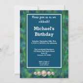 山羊座最初の誕生日金ゴールド、写真 招待状 (裏面)