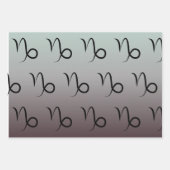 山羊座着色性誕生日 ラッピングペーパーシート (正面2)