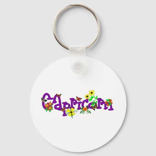 山羊座花 キーホルダー (正面)