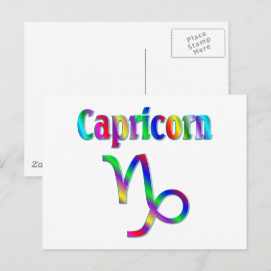 山羊座虹 ポストカード (正面/裏面)