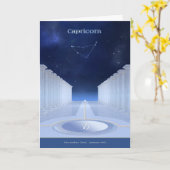 山羊座誕生日カード カード (黄色い花)