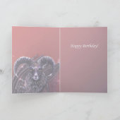 山羊座誕生日カード カード (内部)