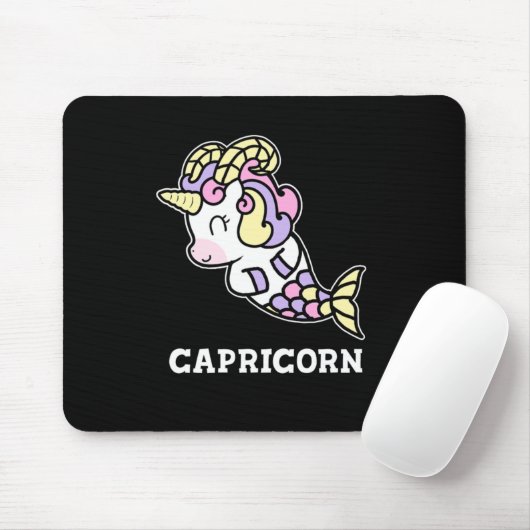 山羊座誕生日ギフト〔占星術の〕十二宮図ユニコーン衣装 マウスパッド (マウス)