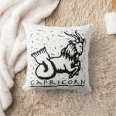 山羊座誕生日占星術の年〔占星術の〕十二宮図標識 クッション (ブランケット)