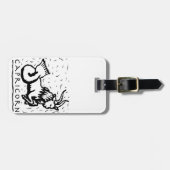 山羊座誕生日占星術の年〔占星術の〕十二宮図標識 ラゲッジタグ (正面横)