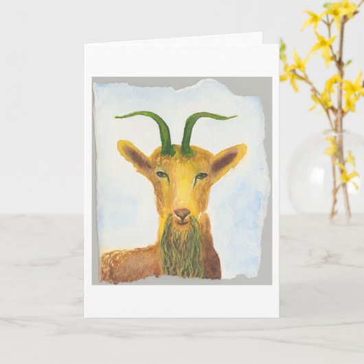 山羊座誕生日 カード (黄色い花)