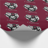 山羊座誕生標識ケルト結び目模様〔占星術の〕十二宮図紙 ラッピングペーパー (角)