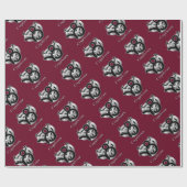 山羊座誕生標識ケルト結び目模様〔占星術の〕十二宮図紙 ラッピングペーパー (フラット)