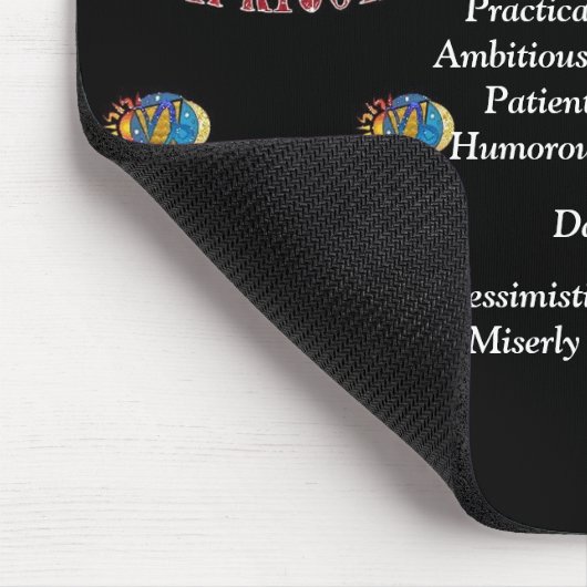 山羊座誕生標識〔占星術の〕十二宮図マウスパッド マウスパッド (コーナー)