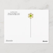 山羊座金ゴールド〔占星術の〕十二宮図誕生日ジュエル、ブラックオニキス ポストカード (裏面)