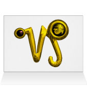 山羊座金ゴールド〔占星術の〕十二宮図誕生日宝石 (内部横(上))