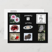 山羊座1月誕生月はがき ポストカード (正面/裏面)