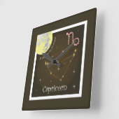 山羊座22 12月フィン20シャナーウール スクエア壁時計 (傾斜)