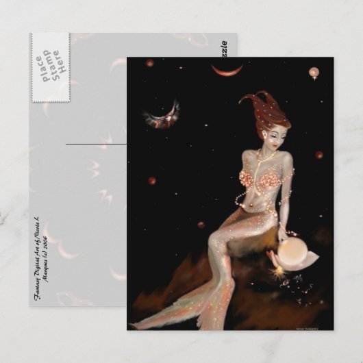 山羊座、はがき ポストカード (正面/裏面)