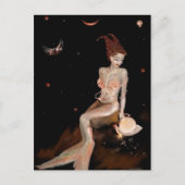 山羊座、はがき ポストカード (正面)