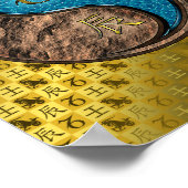 山羊座&ウォーター・ドラゴン ポスター (角)