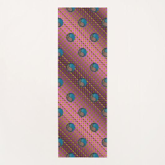 山羊座&ウォーター・ルースター ヨガマット (正面)