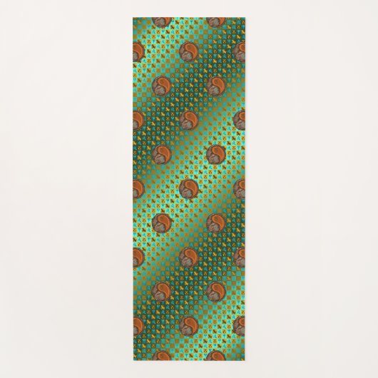 山羊座&ウッドドッグ ヨガマット (正面)