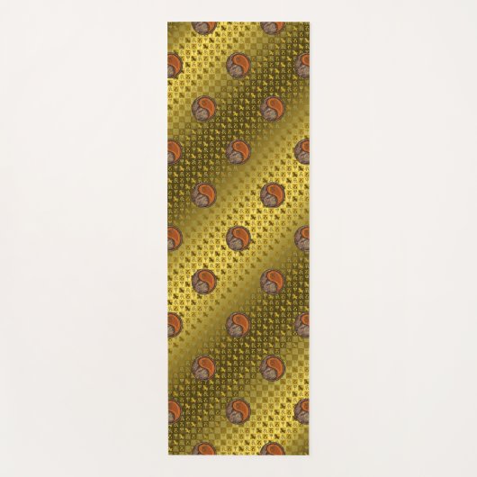 山羊座&ウッドドラゴン ヨガマット (正面)