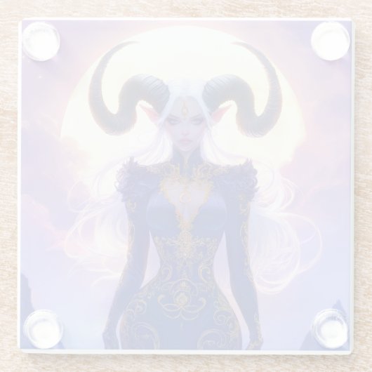 山羊座 ガラスコースター (裏面)
